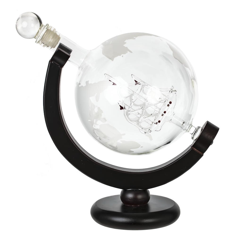 Графин "Глобус" 950 мл с 2-мя стаканами 300 мл, L20 W13 H22 см