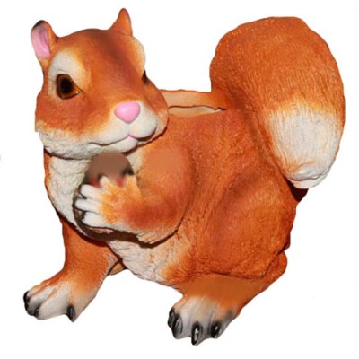 Кашпо декоративное "Белка с желудем"