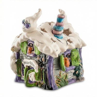 BS-547 Подсвечник "Домик с привидениями" мал. (Pavone)