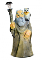 Садовый светильник "Мудрец с филином"