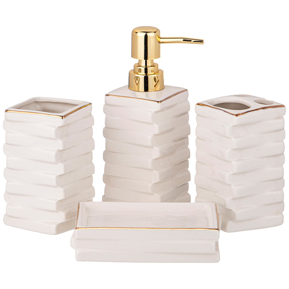 НАБОР ДЛЯ ВАННОЙ КОМНАТЫ 4 ПР. (КОР=12НАБ.) 350 МЛ