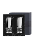 Набор стопок "Тетерев" посеребренный полированный с чернением