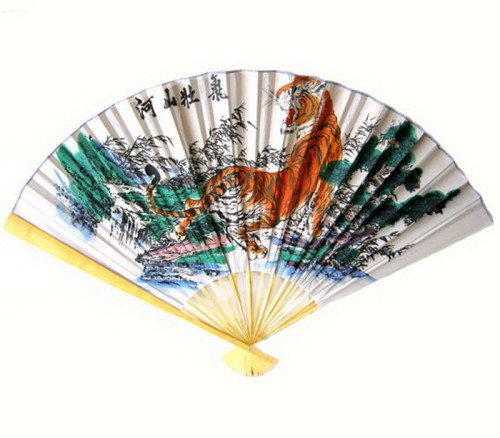 Настенный веер "Тигр"