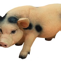 Декоративная садовая фигурка "Пятнистая свинка"