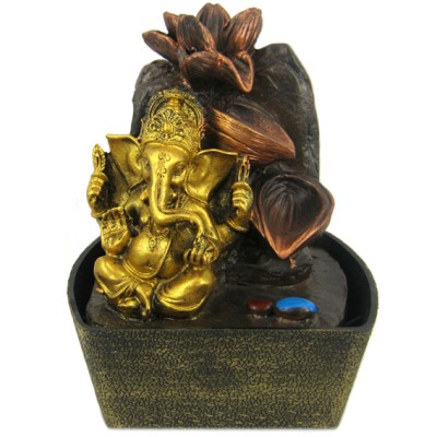 Фонтан Ганеш 21см полистоун