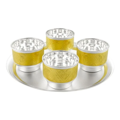 Винный набор №8 из мельхиора с посеребрением