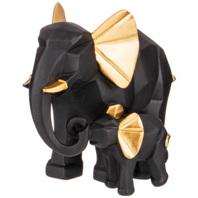 СТАТУЭТКА "ДВА СЛОНА" 21*15*20 СМ. СЕРИЯ "ОРИГАМИ" (КОР=8ШТ.)