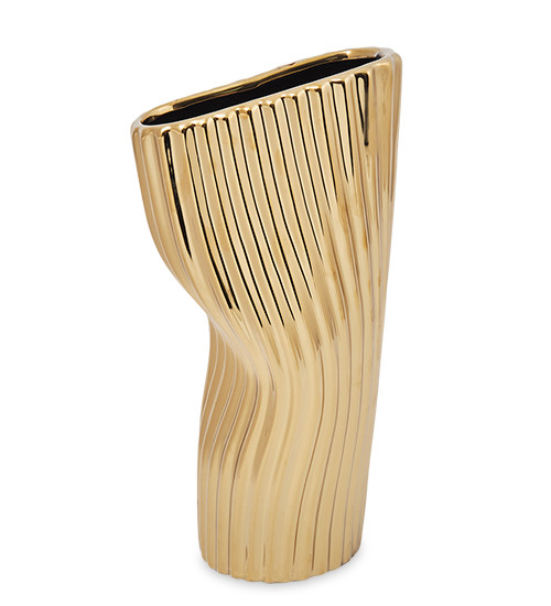 CV-39 Ваза декоративная "Золотая волна"