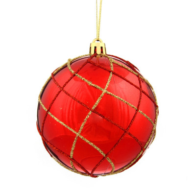 Набор из 12шт Украшение новогоднее Шар "Алмазная сетка", D 8 см, L35 W27 H9 см