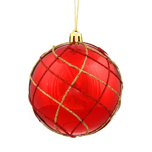 Набор из 12шт Украшение новогоднее Шар "Алмазная сетка", D 8 см, L35 W27 H9 см Набор из 12шт Украшение новогоднее Шар "Алмазная сетка", D 8 см, L35 W27 H9 см