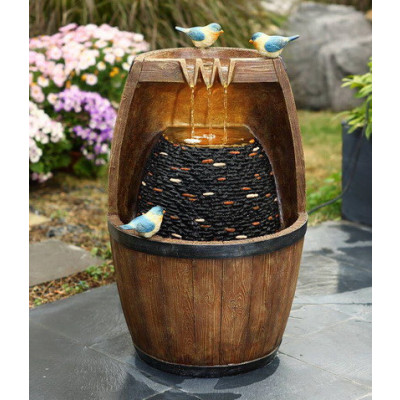 Декоративный фонтан с подсветкой "Птицы"        