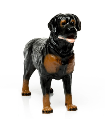 Декоративная садовая фигурка "Сторожевой ротвейлер"