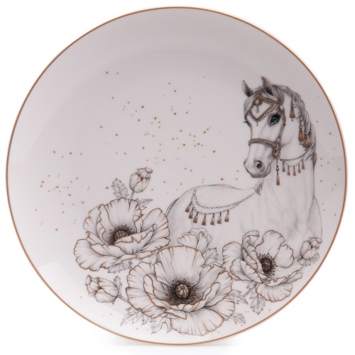 Тарелка закусочная "Лошадь" 20,5 см 