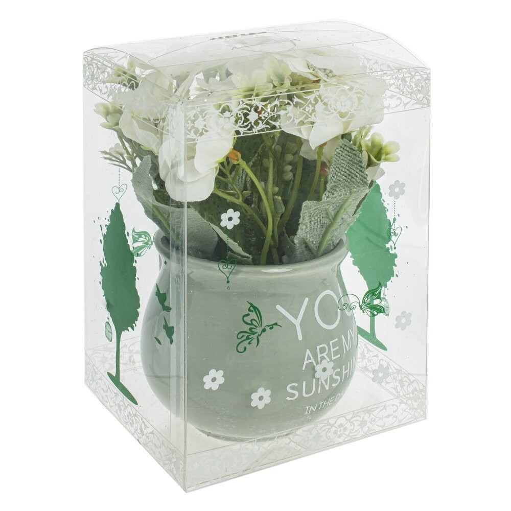 Цветочная композиция, L12,5 W14 H16,5 см