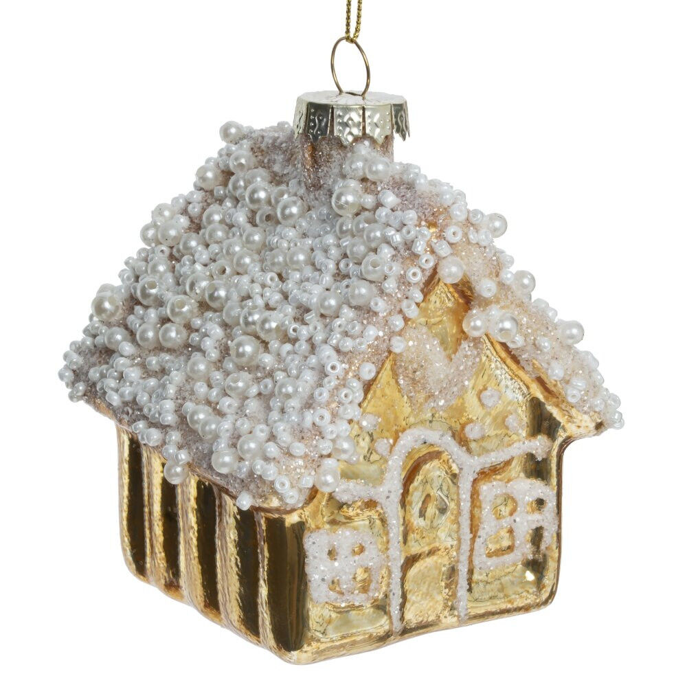 Украшение новогоднее "Домик", L7 W7 H10 см