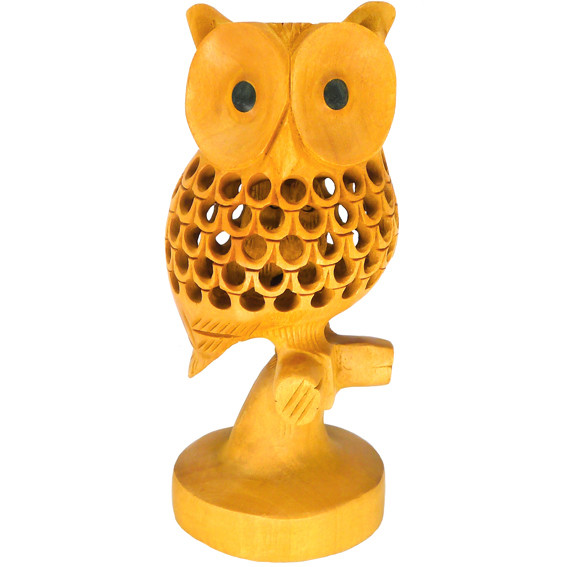 Сова статуэтка 15,5см, дерево