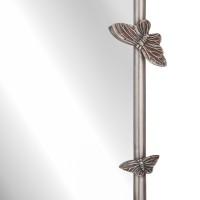 Зеркало настенное в латунной раме "Бабочки" посеребрение