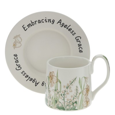 Чашка с блюдцем, 220 мл, L15,5 W15,5 H9,5 см