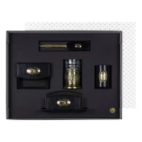 Набор канцелярский "Москва" латунный из экокожи