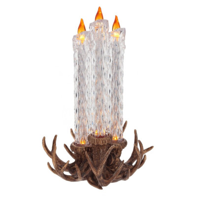 Изделие декоративное "Свечи" (подсветка, 2хАAА), L22 W20 H34,5 см