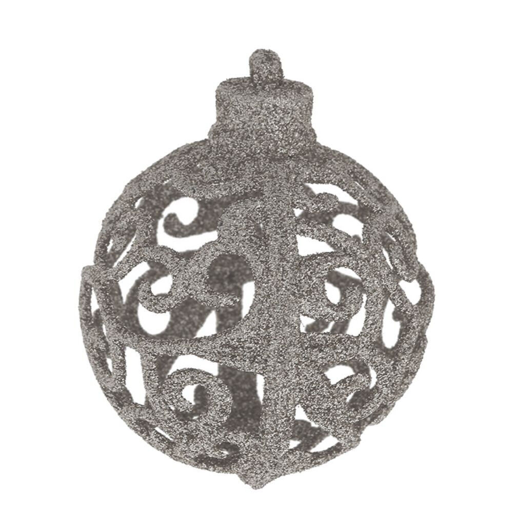 Набор из 3шт, Украшение новогоднее Шар "Трио фэнтези", D8 см, L8 W8 H9 см