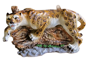 Декоративная садовая фигурка "Леопард на охоте"