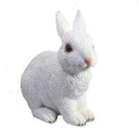 Декоративная садовая фигурка "Заяц"  (белый) L17W10H35                   