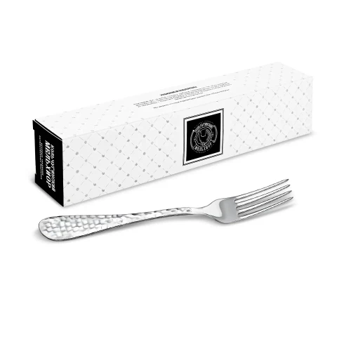 Вилка столовая "Капелька" кованная посеребренная Вилка столовая "Капелька" кованная посеребренная