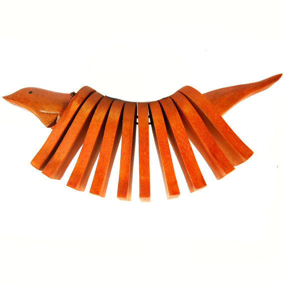 Трещетка Дельфин 28х9см, дерево