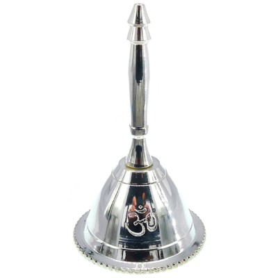 Колокольчик с символом ОМ (АУМ) 7,5см, D44мм металл