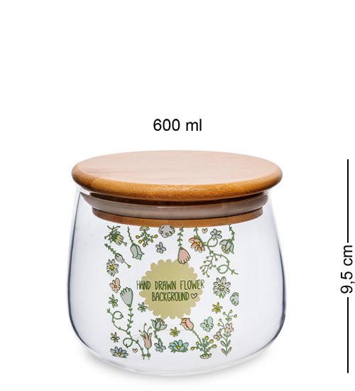 GS- 41/2 Банка для сыпучих "Флора и фауна" 600мл