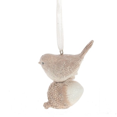 Украшение новогоднее "Птичка", 2в, L7 W3,5 H8 см, 2в.