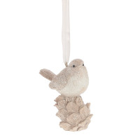Украшение новогоднее "Птичка", 2в, L7 W3,5 H8 см, 2в.