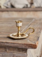 Подсвечник 8 граней  1 свеча, с перламутром, 8 см