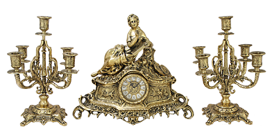 Каминные часы с канделябрами "Миледи" Каминные часы с канделябрами "Миледи"