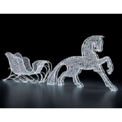 Сани с конём "Русская зима"