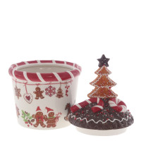 Конфетница "Пряничное настроение", 2200 мл, L19,5 W19,5 H31 см