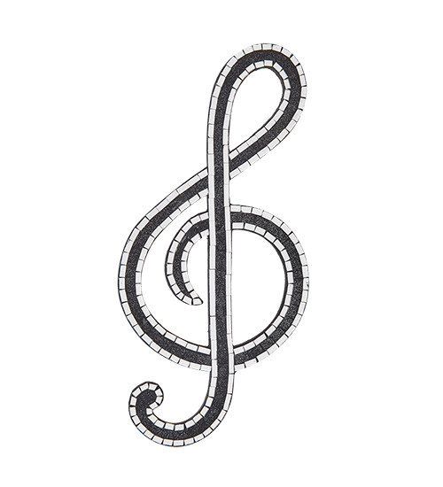 48-004-03 Панно "Скрипичный ключ" (мозаика, о.Бали)