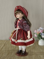 Кукла фарфоровая 16' на подставке
