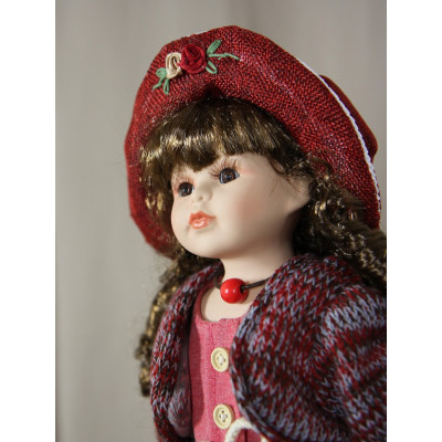 Кукла фарфоровая 16' на подставке