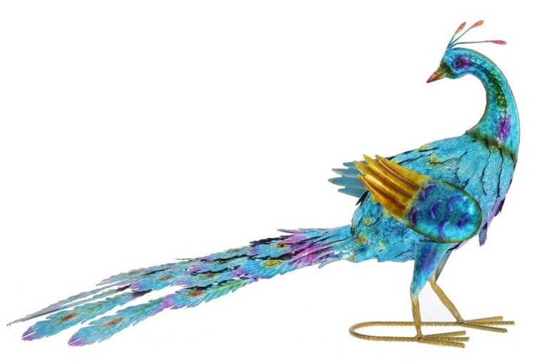 Фигура декоративная "Павлин", L69 W32 H40 см