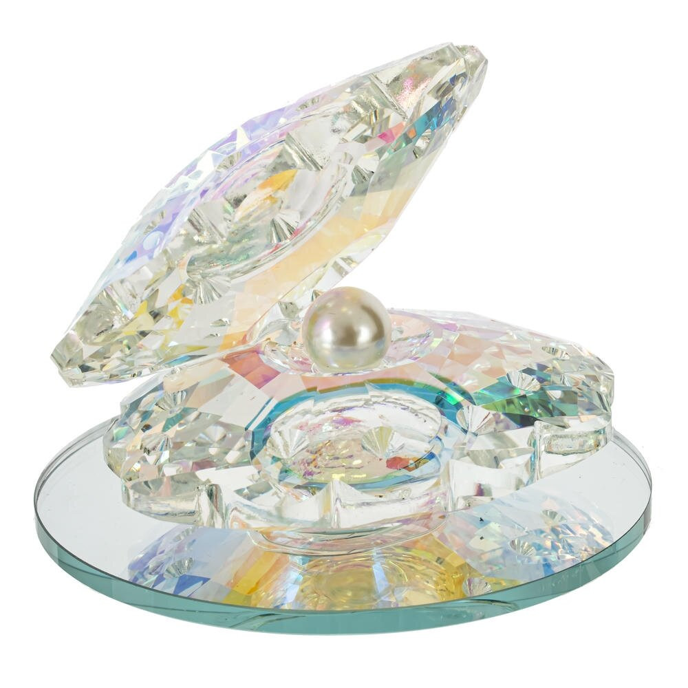 Фигурка декоративная "Жемчужина в раковине", L9,5 W9,5 H7,5 см