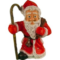 Декоративная садовая фигурка "Радостный Санта"