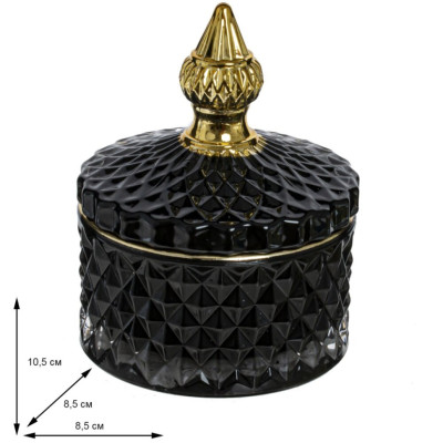 Шкатулка, L8,5 W8,5 H10,5 см, 2в