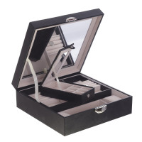 Шкатулка для украшений и часов с дорожным футляром, L25 W25 H8,5 см