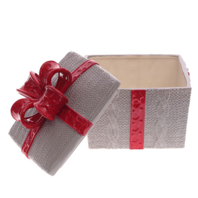 Конфетница "Подарок", 2700 мл, L21 W21 H20 см