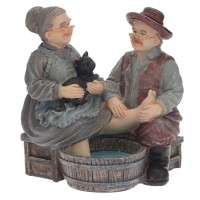 Фигурка декоративная "Бабушка с дедушкой", L11,5 W9,5 H12 см, 2в.