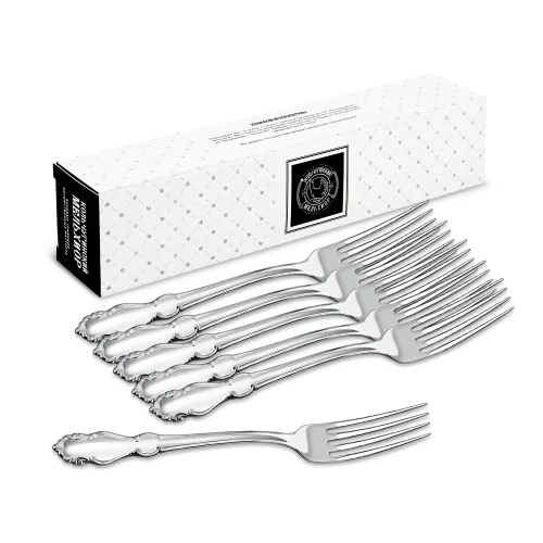 Набор столовых вилок "Лира" посеребренный