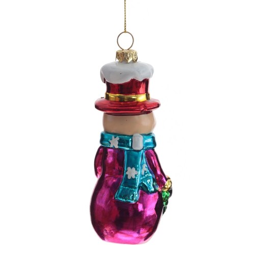 Украшение новогоднее "Снеговик", L5 W4 H12,5 см