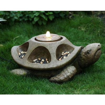 Декоративный фонтан с подсветкой "Черепаха"          